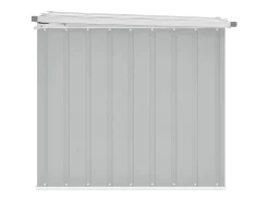 Caixa de arrumação para jardim 149x99x93 cm cinzento