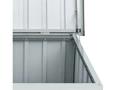 Caixa de arrumação para jardim 149x99x93 cm cinzento