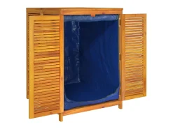 Caixa de arrumação para jardim 70x87x104 cm acácia maciça