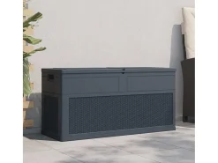 Caixa de arrumação para jardim 320 L antracite
