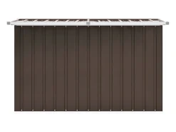 Caixa de arrumação para jardim 149x99x93 cm castanho