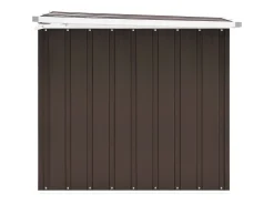 Caixa de arrumação para jardim 149x99x93 cm castanho