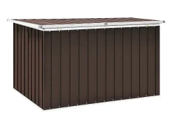 Caixa de arrumação para jardim 149x99x93 cm castanho