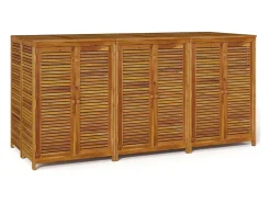 Caixa de arrumação para jardim 210x87x104 cm acácia maciça