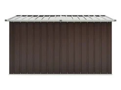 Caixa de arrumação para jardim 171x99x93 cm castanho