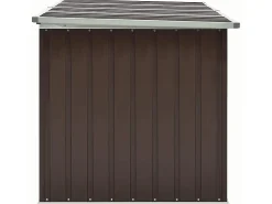 Caixa de arrumação para jardim 171x99x93 cm castanho