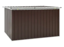 Caixa de arrumação para jardim 171x99x93 cm castanho