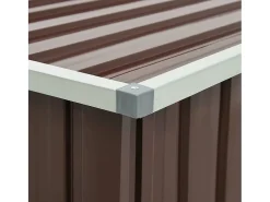Caixa de arrumação para jardim 171x99x93 cm castanho