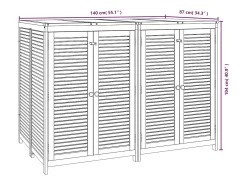 Caixa de arrumação para jardim 140x87x104 cm acácia maciça