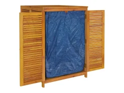 Caixa de arrumação para jardim 140x87x104 cm acácia maciça