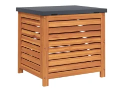Caixa de arrumação para jardim 60x50x55 cm eucalipto maciça