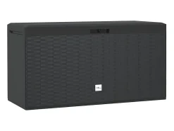 Caixa de arrumação para jardim 114x47x60 cm antracite