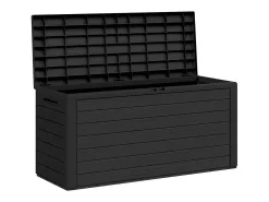 Caixa de arrumação para jardim 116x44x55 cm antracite