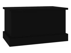 Caixa de arrumação 50x30x28 cm derivados de madeira preto