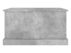 Caixa de arrumação 70x40x38 cm derivados madeira cinza cimento