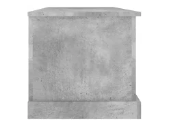 Caixa de arrumação 70x40x38 cm derivados madeira cinza cimento