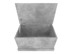 Caixa de arrumação 70x40x38 cm derivados madeira cinza cimento