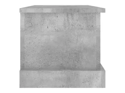 Caixa de arrumação 50x30x28 cm derivados madeira cinza cimento