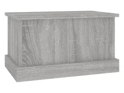 Caixa de arrumação 50x30x28 cm derivados madeira cinza sonoma