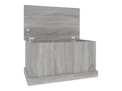 Caixa de arrumação 70x40x38 cm derivados madeira cinza sonoma