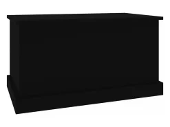 Caixa de arrumação 70x40x38 cm derivados de madeira preto