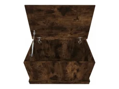 Caixa de arrumação 70x40x38 cm deriv. madeira carvalho fumado