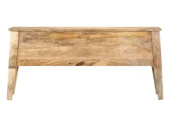 Caixa de arrumação 99x35x48 cm madeira de mangueira maciça