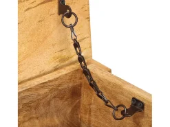 Caixa de arrumação 99x35x48 cm madeira de mangueira maciça
