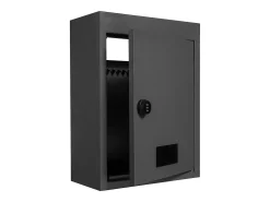 Caixa de Correio de Parede SucceBuy, Caixa de Correio de Aço Robusto com Fechadura de Código, 31.8 x 16 x 43 cm, Preto – Seguro e Elegante