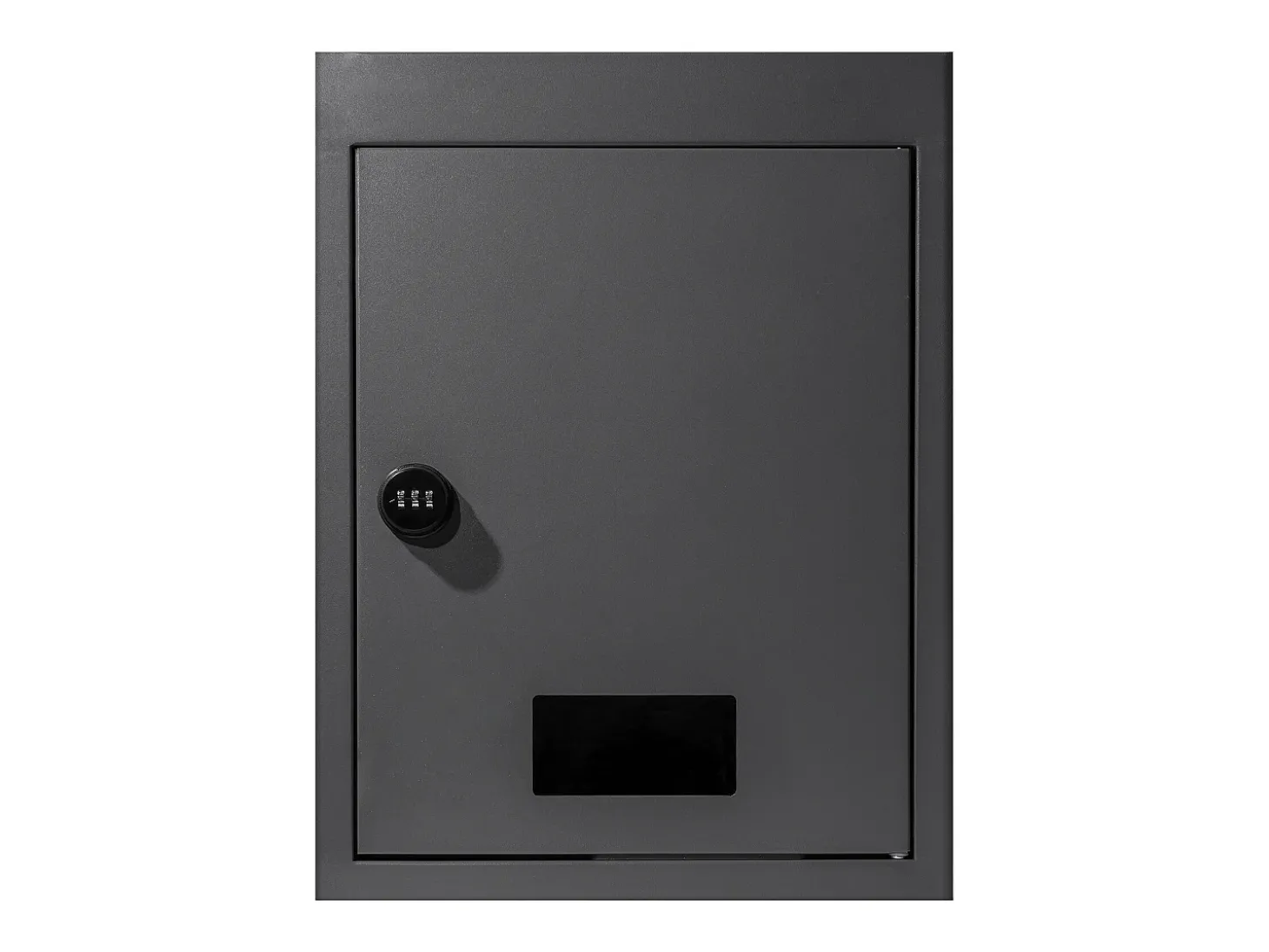 Caixa de Correio de Parede SucceBuy, Caixa de Correio de Aço Robusto com Fechadura de Código, 31.8 x 16 x 43 cm, Preto – Seguro e Elegante