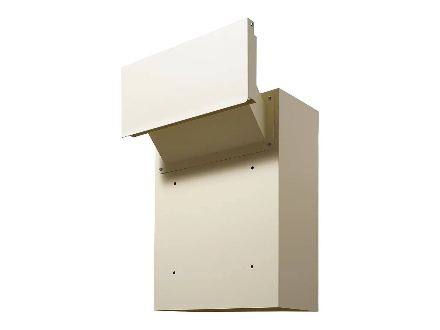 Caixa de Correio de Parede SucceBuy 31.8 x 16 x 42.9 cm, Caixa de Correio de Aço Robusto com Fechadura de Código, Bege – Armazenamento Seguro de Correio