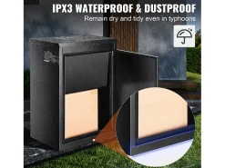 Caixa de Encomendas, SucceBuy Caixa de Entrega de Encomendas para Exterior 39 x 27 x 52,2 cm com Fechadura com Código