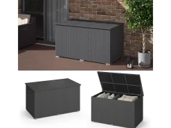 Caixa para almofadas antracite 146x83x80
