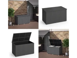 Caixa para almofadas antracite 146x83x80