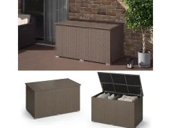 Caixa para almofadas marrom 146x83x80