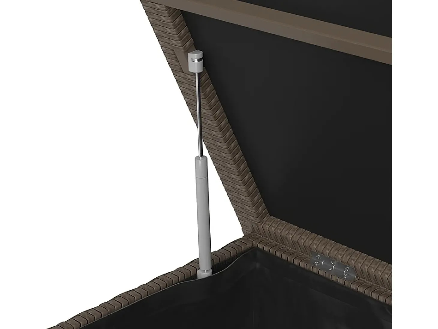 Caixa para almofadas marrom 146x83x80