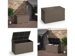 Caixa para almofadas marrom 146x83x80
