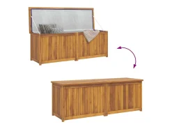 Caixa para jardim 150x50x55 cm madeira de teca maciça