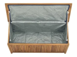 Caixa para jardim 114x50x58 cm madeira de teca maciça