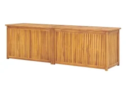 Caixa para jardim 175x50x55 cm madeira de teca maciça