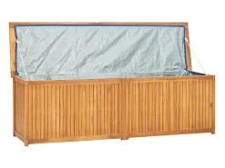 Caixa para jardim 175x50x55 cm madeira de teca maciça