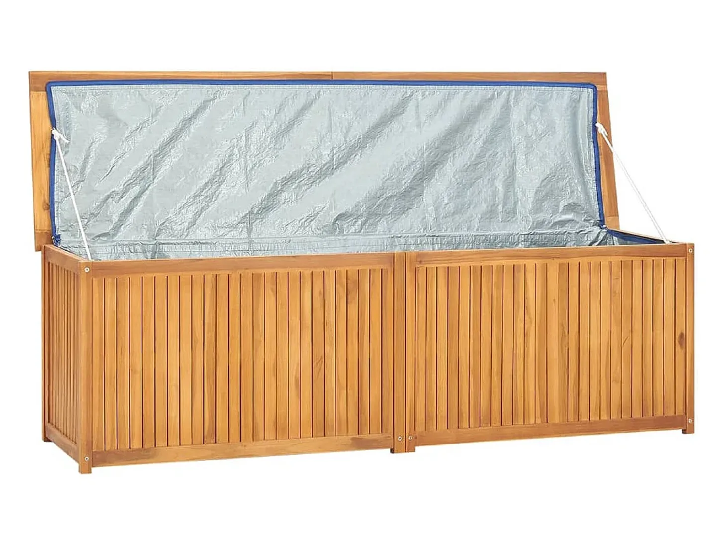 Caixa para jardim 175x50x55 cm madeira de teca maciça