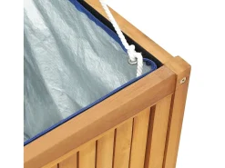 Caixa para jardim 175x50x55 cm madeira de teca maciça