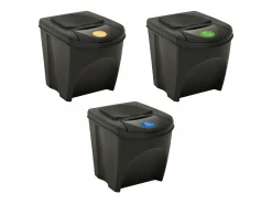 Caixas empilháveis 3 peças antracite 75 L 02_0006079