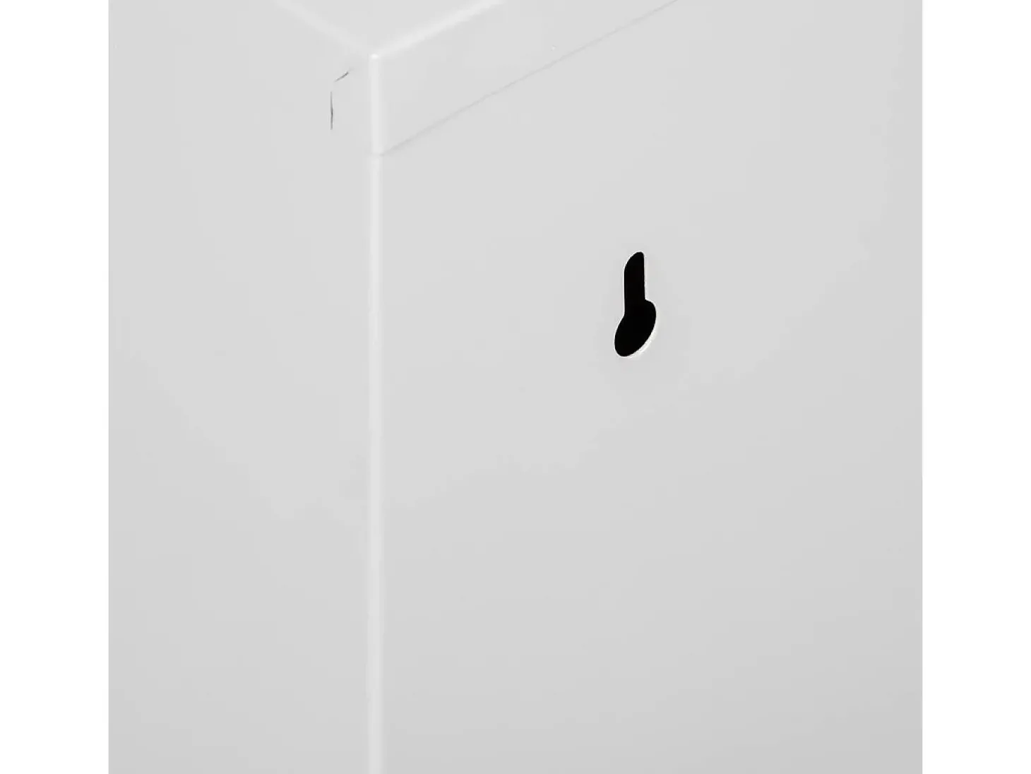 Caixote do lixo 0, Caixote do lixo que economiza espaço, Caixote do lixo para reciclagem com 4 baldes, 60x25h92 cm, Branco