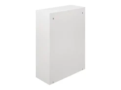 Caixote do lixo 0, Caixote do lixo que economiza espaço, Caixote do lixo para reciclagem com 4 baldes, 60x25h92 cm, Branco