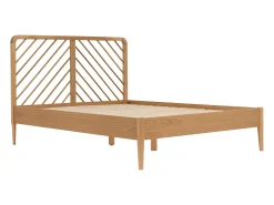 Cama 140 x 200 cm em carvalho e mdf cor natural - LERIAKI