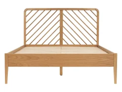 Cama 140 x 200 cm em carvalho e mdf cor natural - LERIAKI