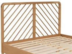 Cama 140 x 200 cm em carvalho e mdf cor natural - LERIAKI
