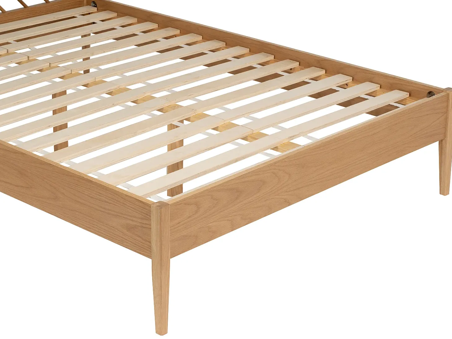 Cama 140 x 200 cm em carvalho e mdf cor natural - LERIAKI